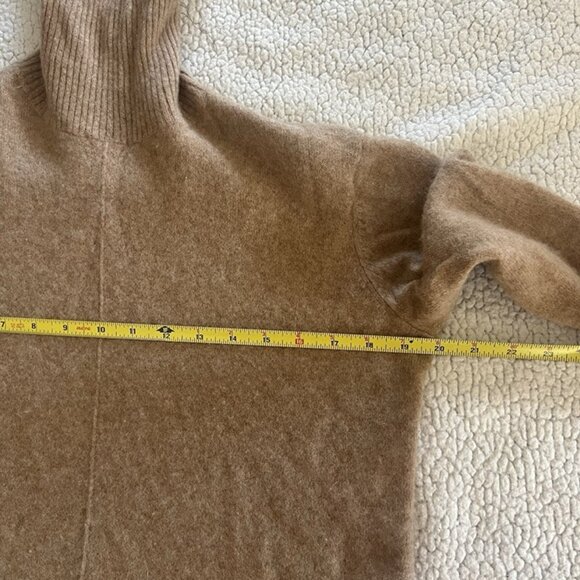 Charter Club Luxury Cashmere Turtleneck Sweater Long Sleeve Tan Women's M - Picture 6 of 7